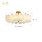 Geometric Round Ceiling Light Fixture for Modern Living Room