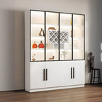 79 Modern Wooden Lighted Storage Cabinet for Indoor Display