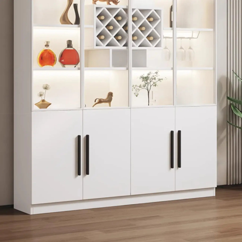 79 Modern Wooden Lighted Storage Cabinet for Indoor Display