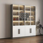 79 Modern Wooden Lighted Storage Cabinet for Indoor Display