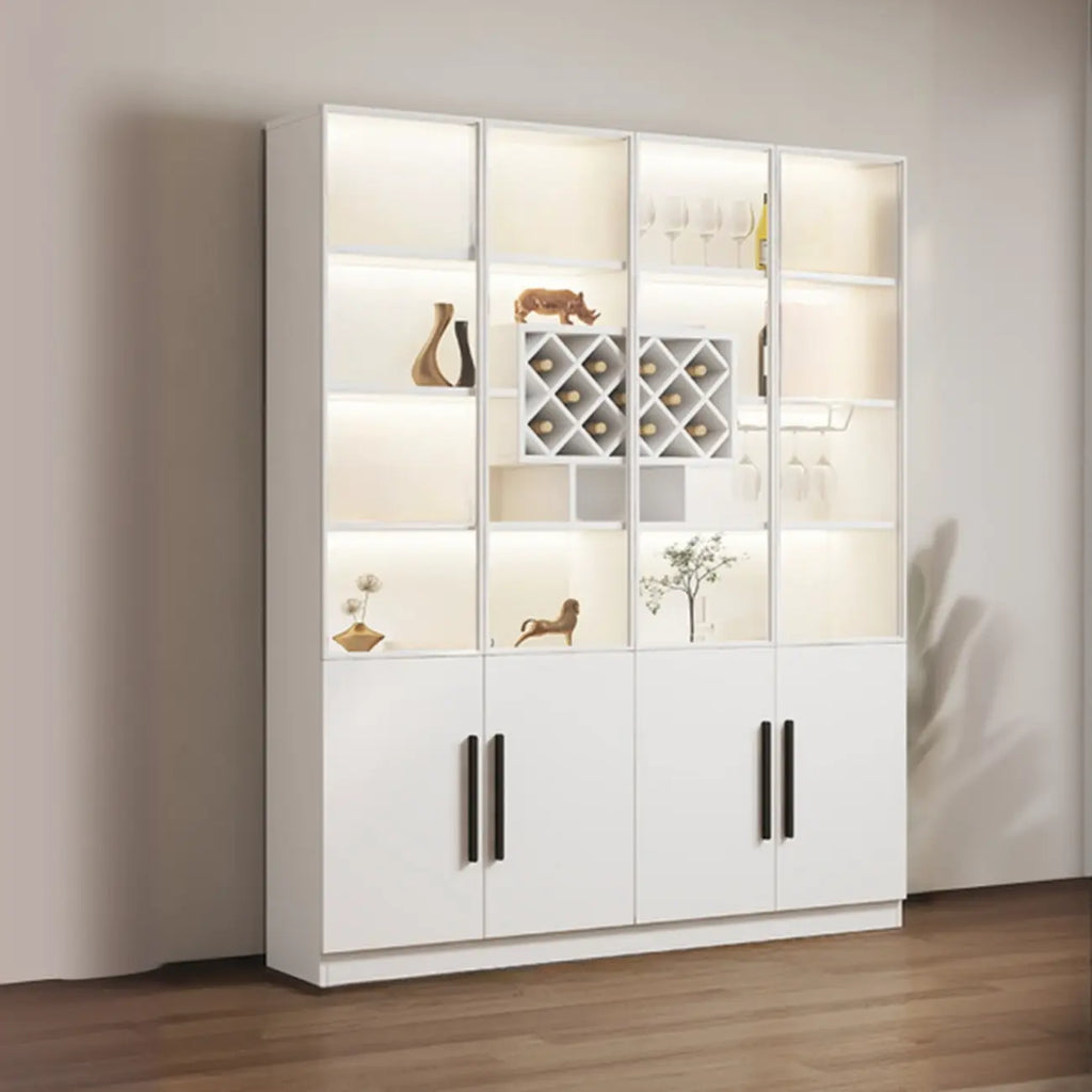 79 Modern Wooden Lighted Storage Cabinet for Indoor Display