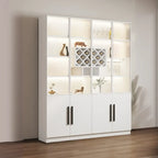 79 Modern Wooden Lighted Storage Cabinet for Indoor Display