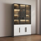 79 Modern Wooden Lighted Storage Cabinet for Indoor Display