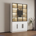79 Modern Wooden Lighted Storage Cabinet for Indoor Display