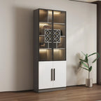 79 Modern Wooden Lighted Storage Cabinet for Indoor Display