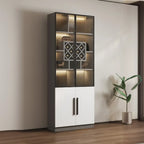 79 Modern Wooden Lighted Storage Cabinet for Indoor Display