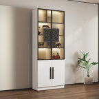 79 Modern Wooden Lighted Storage Cabinet for Indoor Display