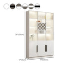 79 Modern Wooden Lighted Storage Cabinet for Indoor Display