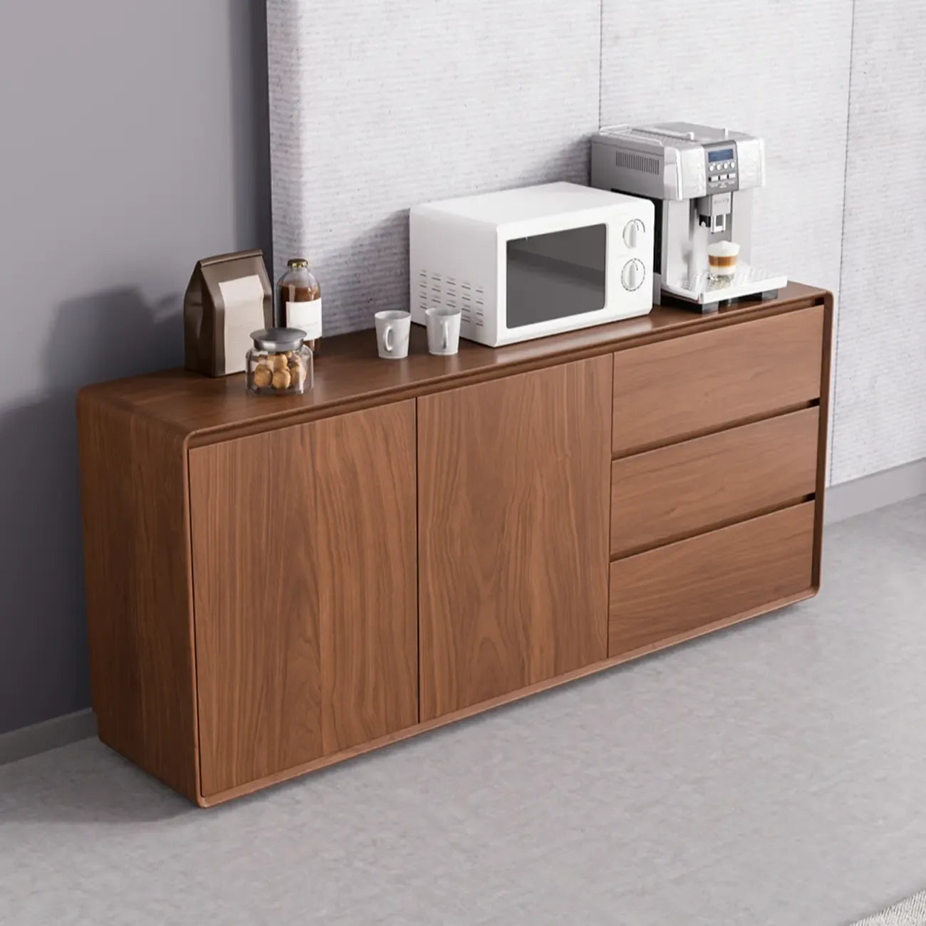 Modern Wooden Sideboard with Drawers for Kitchen