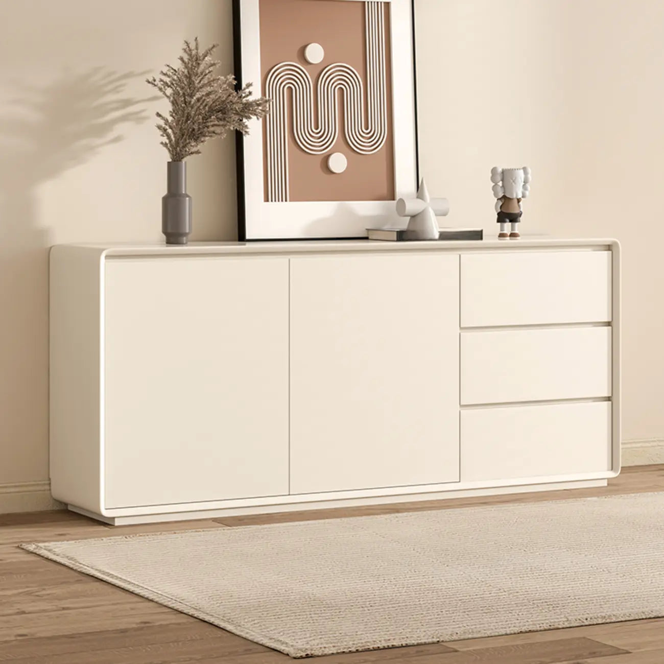 Modern Wooden Sideboard with Drawers for Kitchen