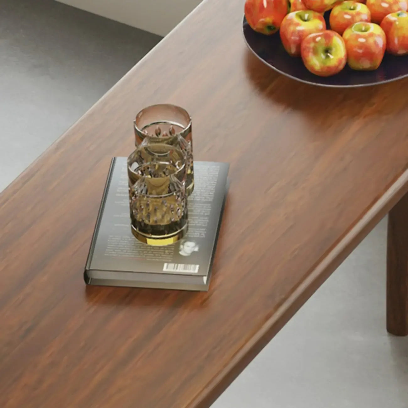 Brown Rectangle Natural Wooden Bar Table for Dining Room