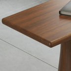 Brown Rectangle Natural Wooden Bar Table for Dining Room