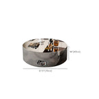 Reflective Modern Silver Metal Coffee Table
