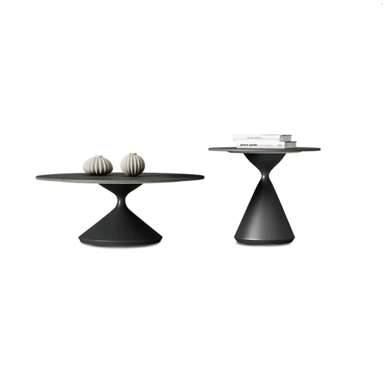 White Round Nesting Coffee Table with Modern Simple Style