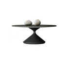 White Round Nesting Coffee Table with Modern Simple Style