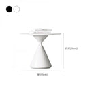 White Round Nesting Coffee Table with Modern Simple Style