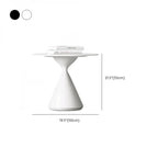 White Round Nesting Coffee Table with Modern Simple Style