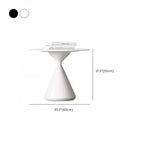 White Round Nesting Coffee Table with Modern Simple Style