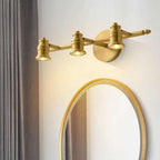 Antique Copper Gold Bath Vanity Light Fixture Hardwired