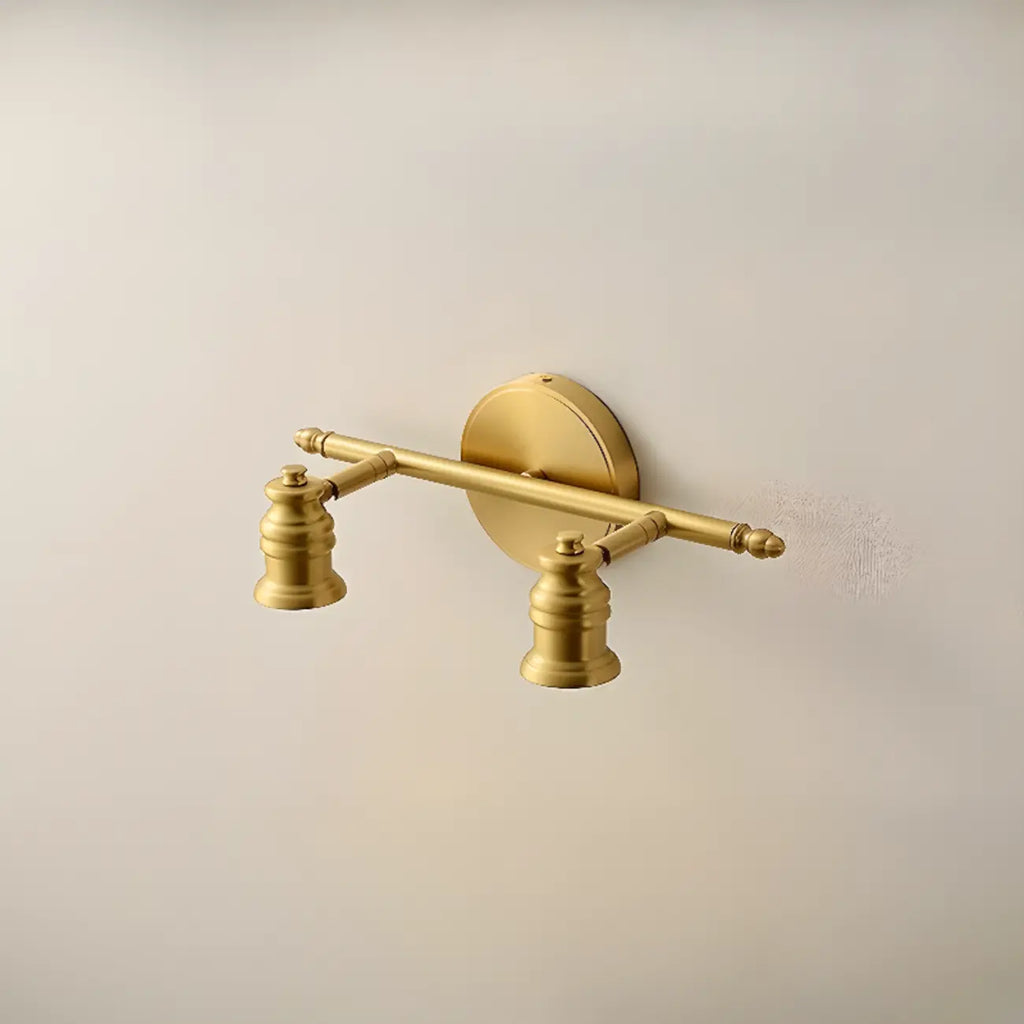 Antique Copper Gold Bath Vanity Light Fixture Hardwired