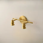 Antique Copper Gold Bath Vanity Light Fixture Hardwired