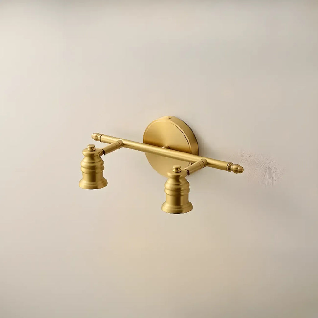 Antique Copper Gold Bath Vanity Light Fixture Hardwired
