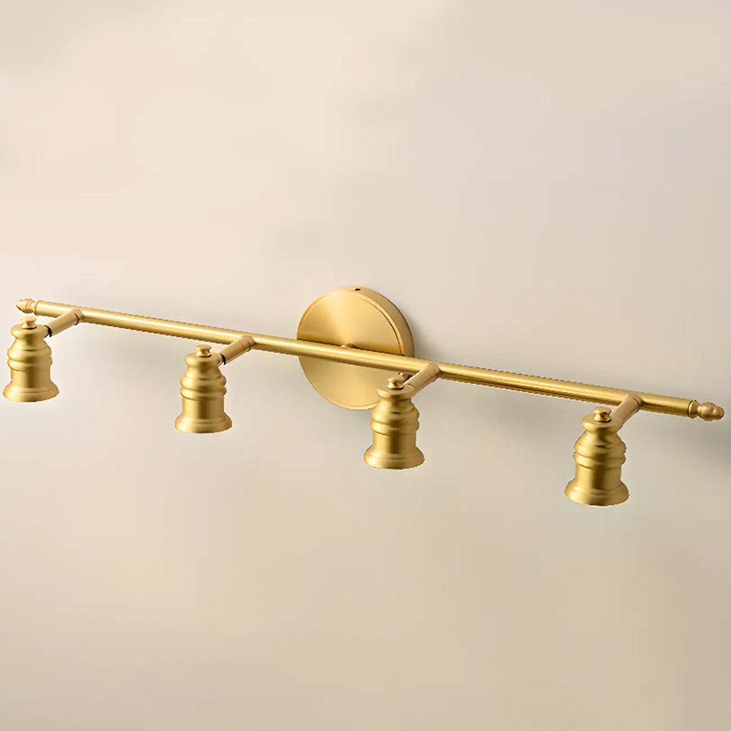 Antique Copper Gold Bath Vanity Light Fixture Hardwired