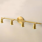 Antique Copper Gold Bath Vanity Light Fixture Hardwired