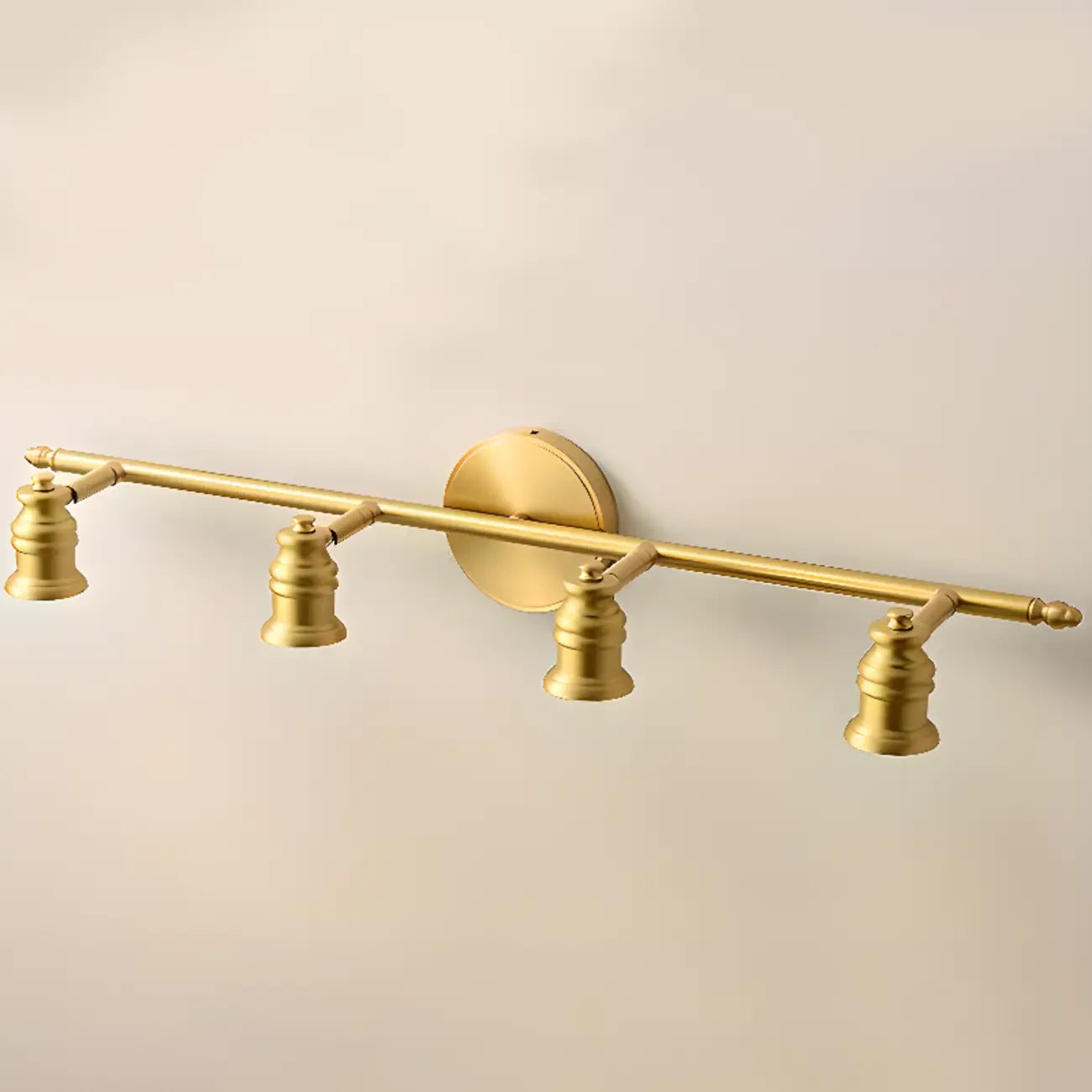 Antique Copper Gold Bath Vanity Light Fixture Hardwired