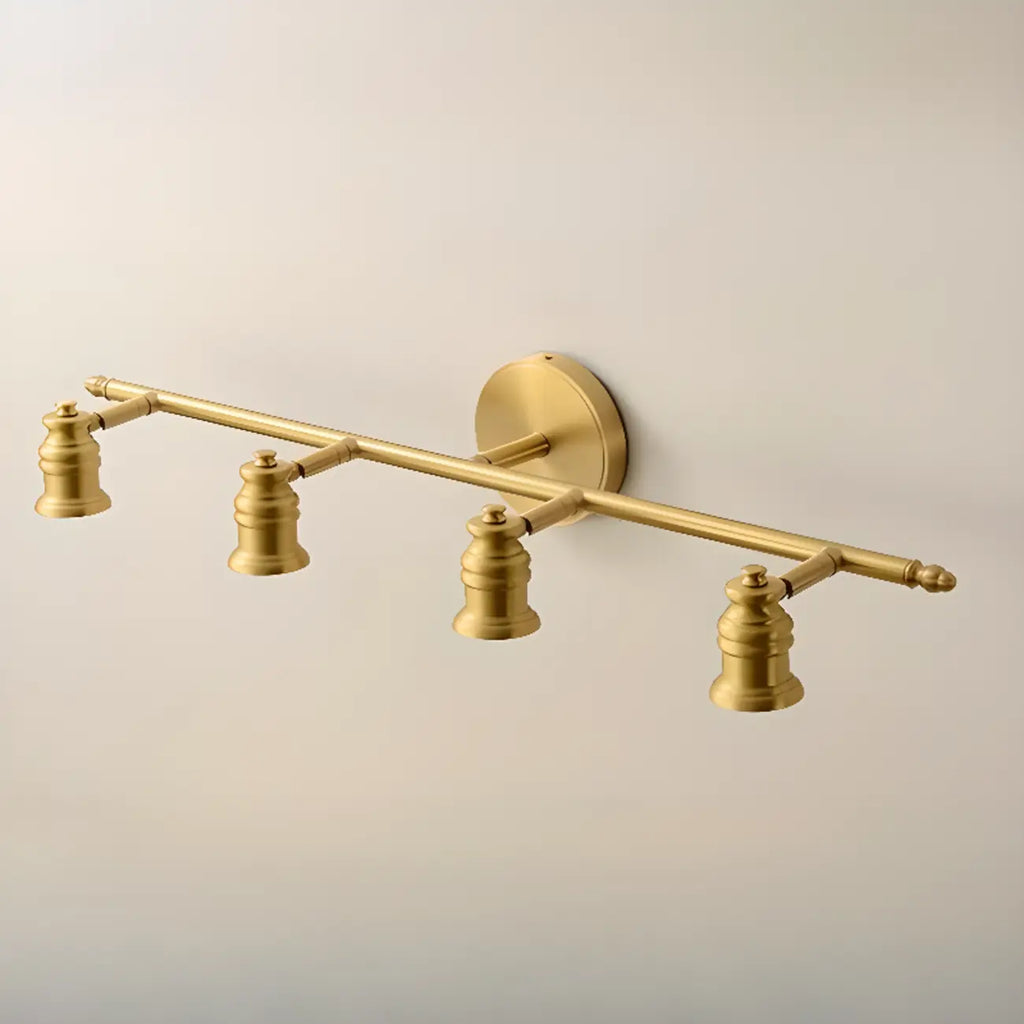 Antique Copper Gold Bath Vanity Light Fixture Hardwired