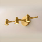 Antique Copper Gold Bath Vanity Light Fixture Hardwired