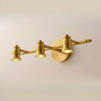 Antique Copper Gold Bath Vanity Light Fixture Hardwired