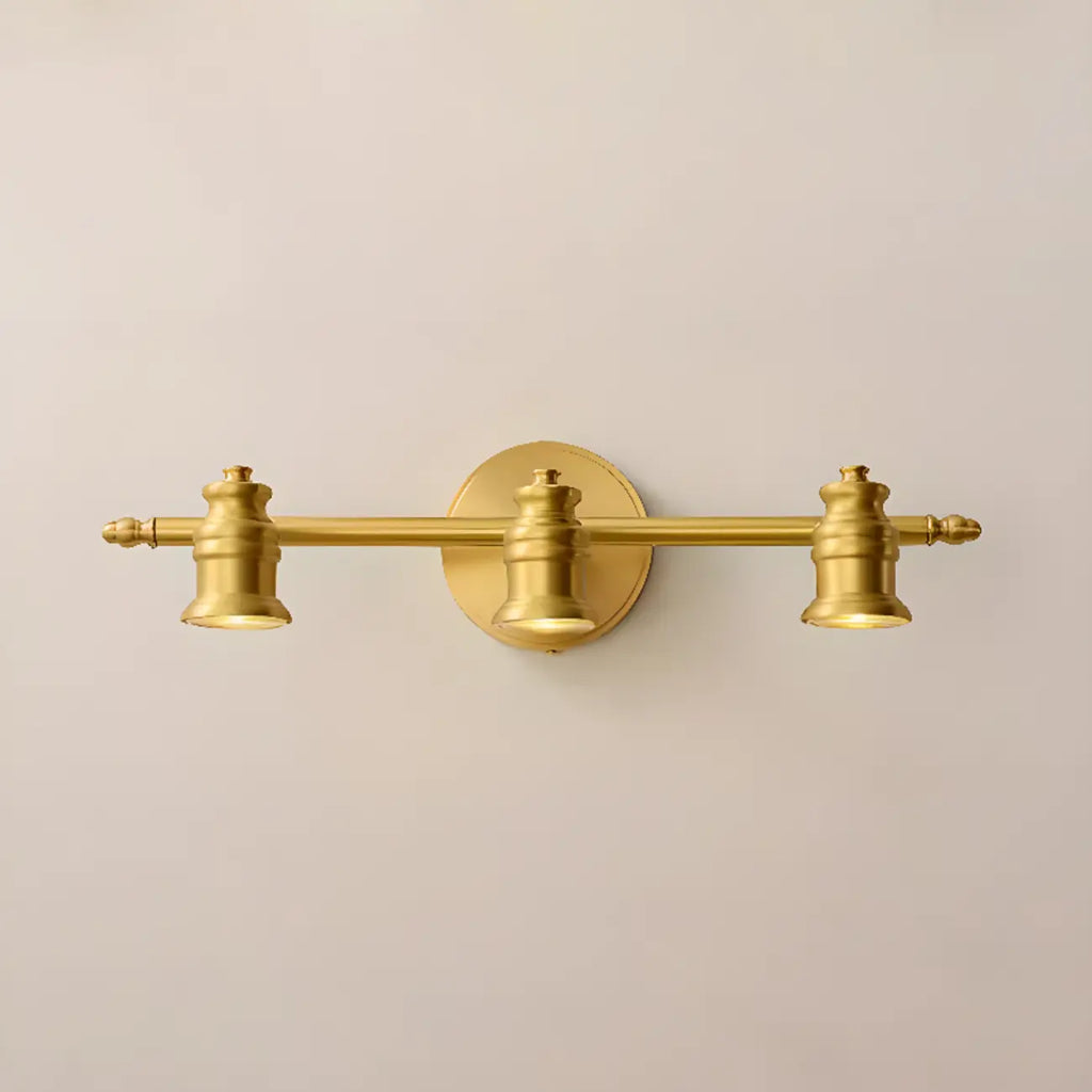 Antique Copper Gold Bath Vanity Light Fixture Hardwired