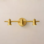 Antique Copper Gold Bath Vanity Light Fixture Hardwired