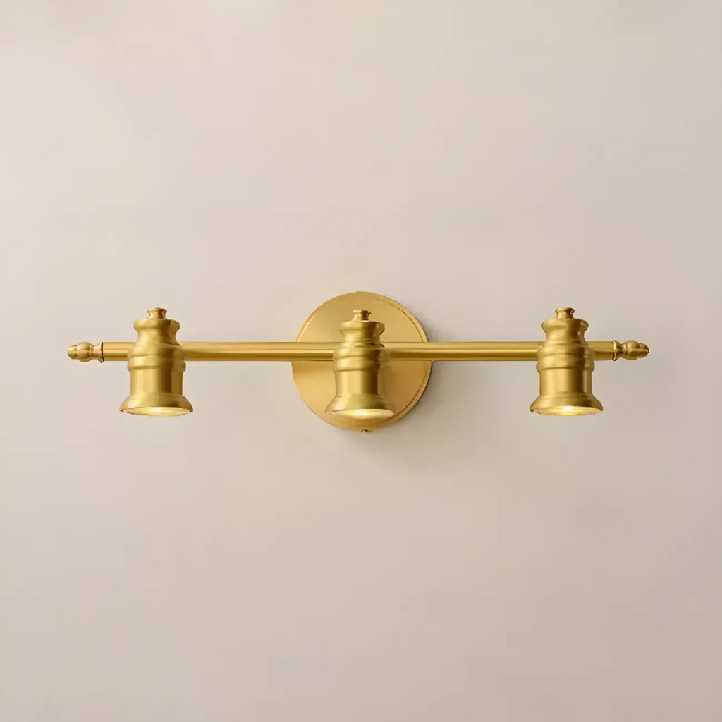Antique Copper Gold Bath Vanity Light Fixture Hardwired