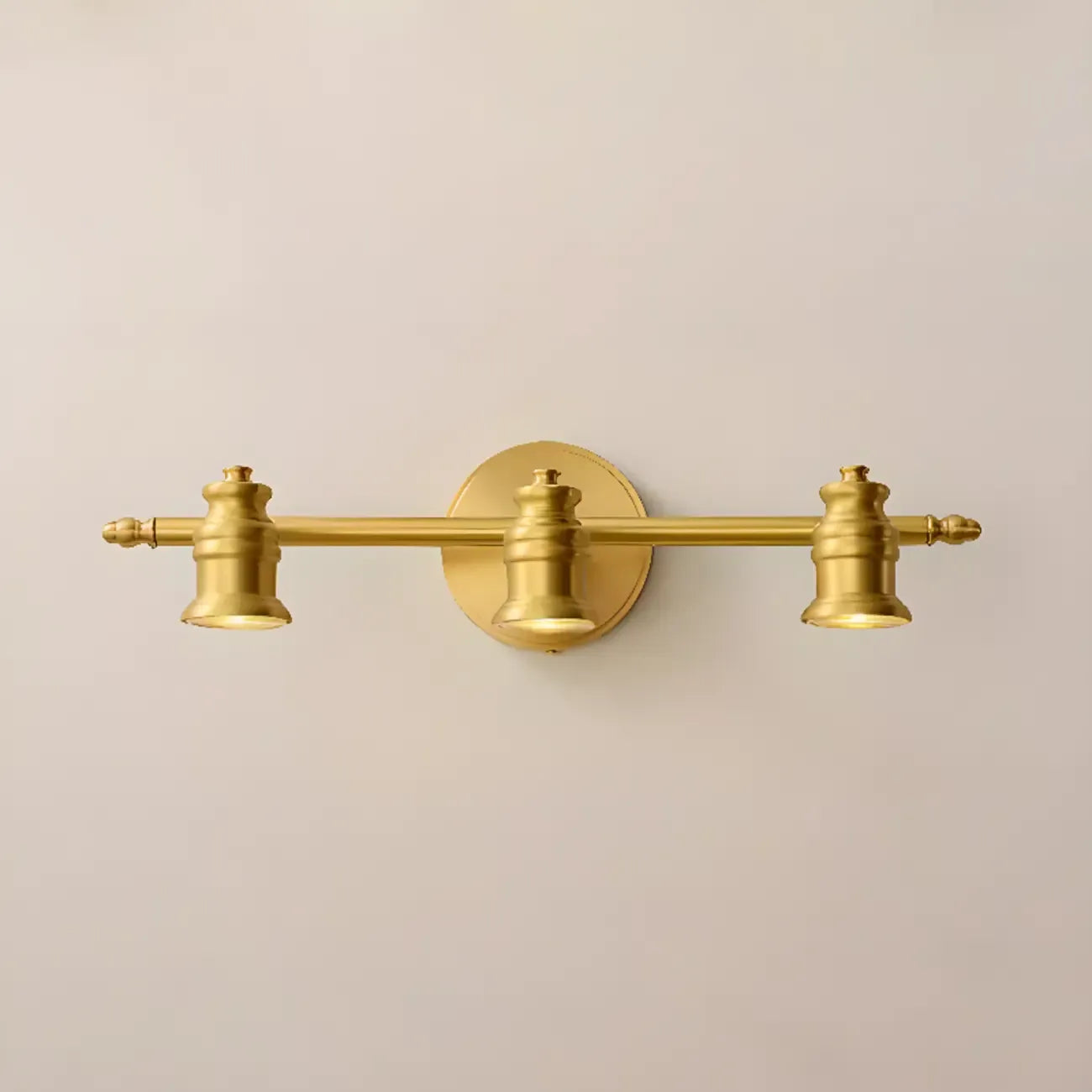 Antique Copper Gold Bath Vanity Light Fixture Hardwired