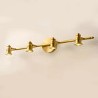 Antique Copper Gold Bath Vanity Light Fixture Hardwired