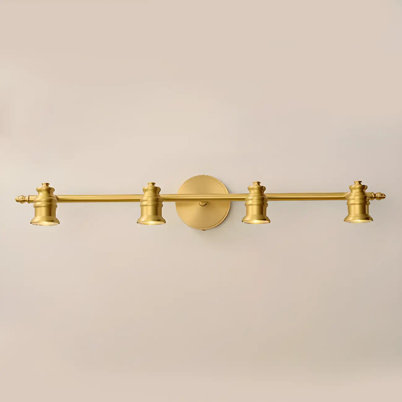 Antique Copper Gold Bath Vanity Light Fixture Hardwired