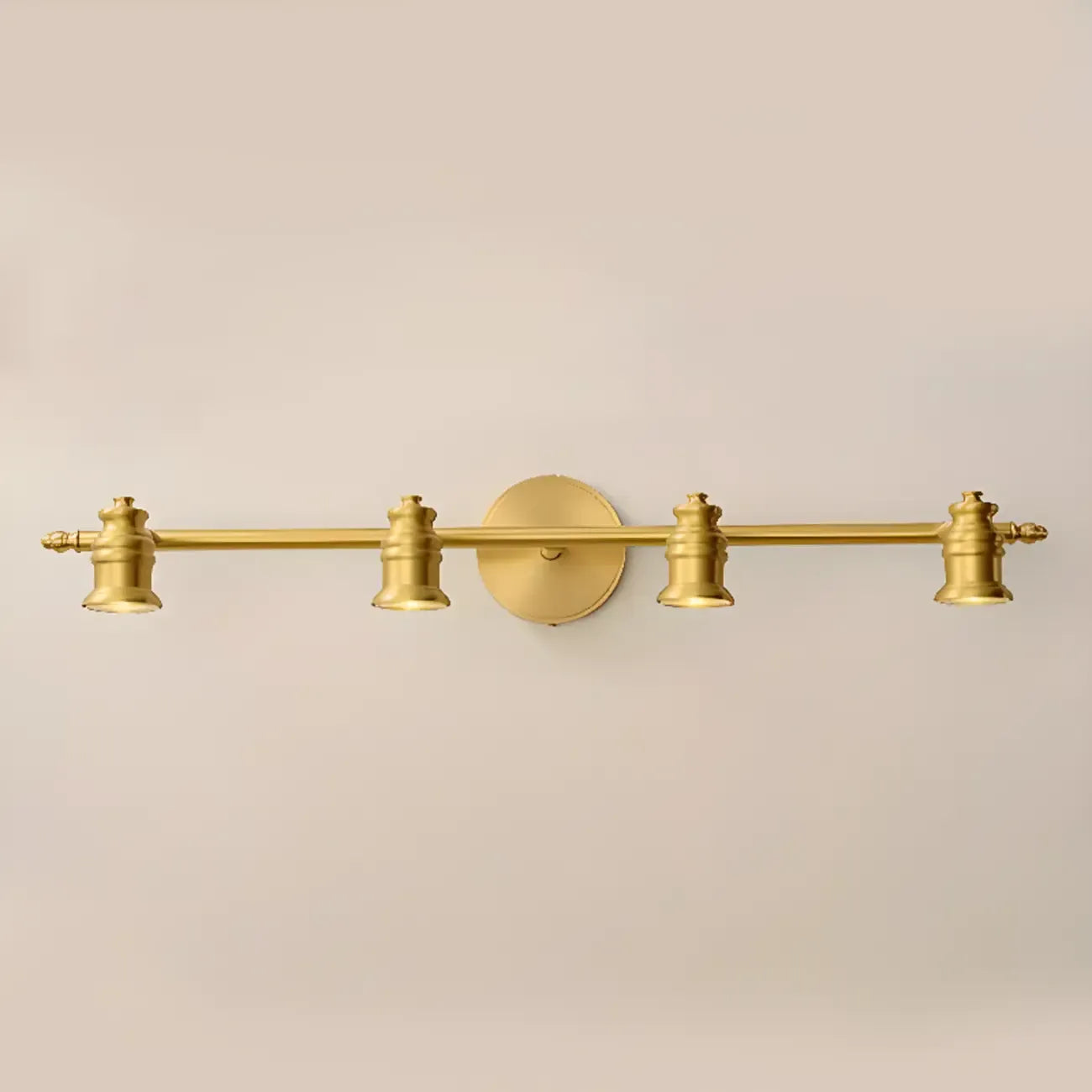 Antique Copper Gold Bath Vanity Light Fixture Hardwired