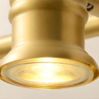 Antique Copper Gold Bath Vanity Light Fixture Hardwired