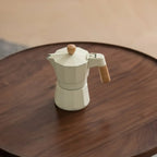 Mid-century Wooden Round Coffee Table Set with Cross Legs