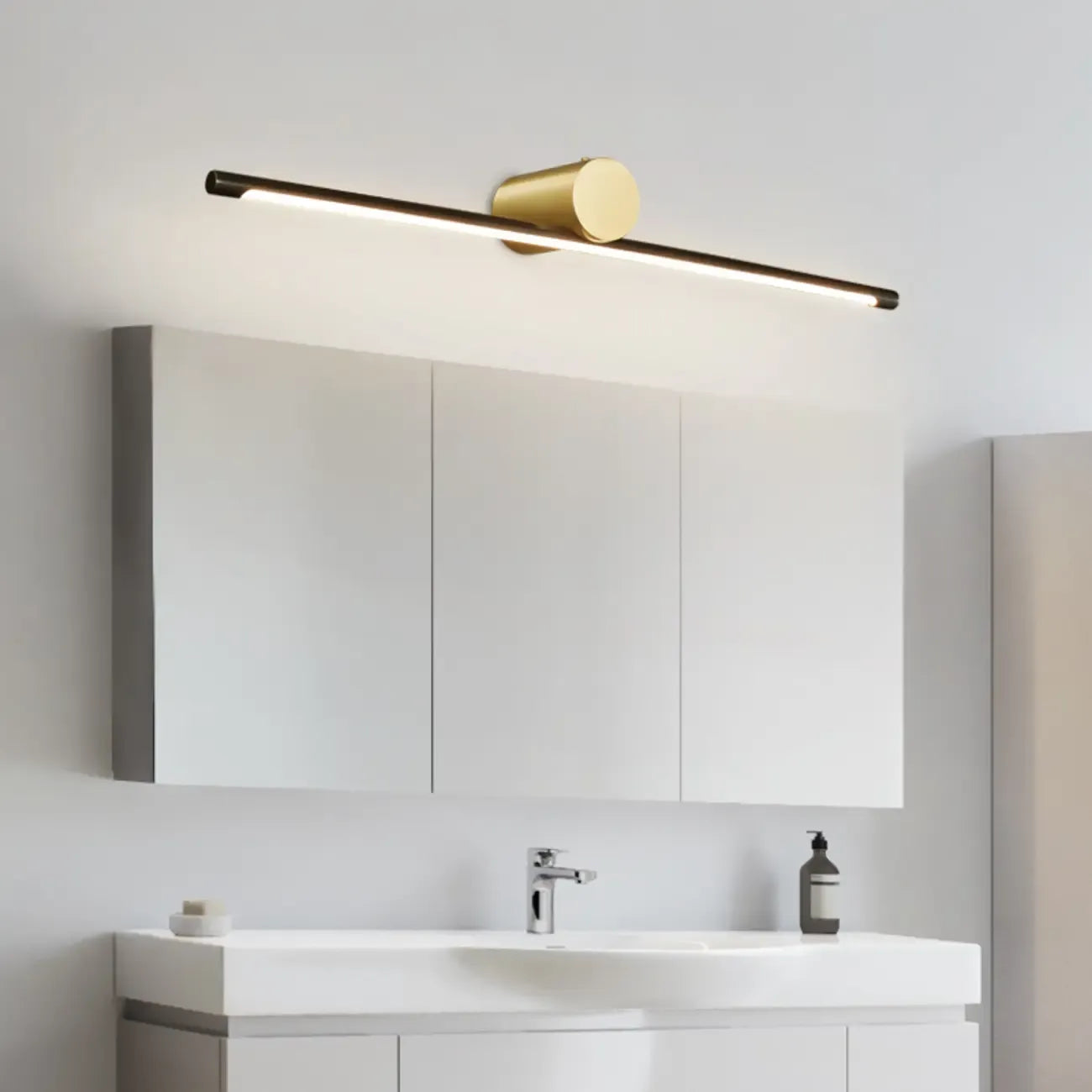 1-light Modern LED Bathroom Vanity Light Above Mirror