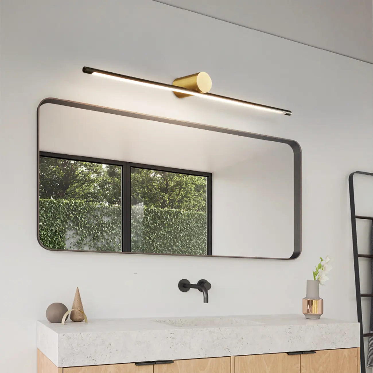 1-light Modern LED Bathroom Vanity Light Above Mirror