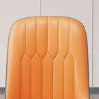 Modern Leather Upholstered Dining Chair with High Back