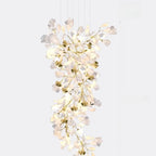 Luxury Adjustable Leaf  Chandelier for Open Spaces