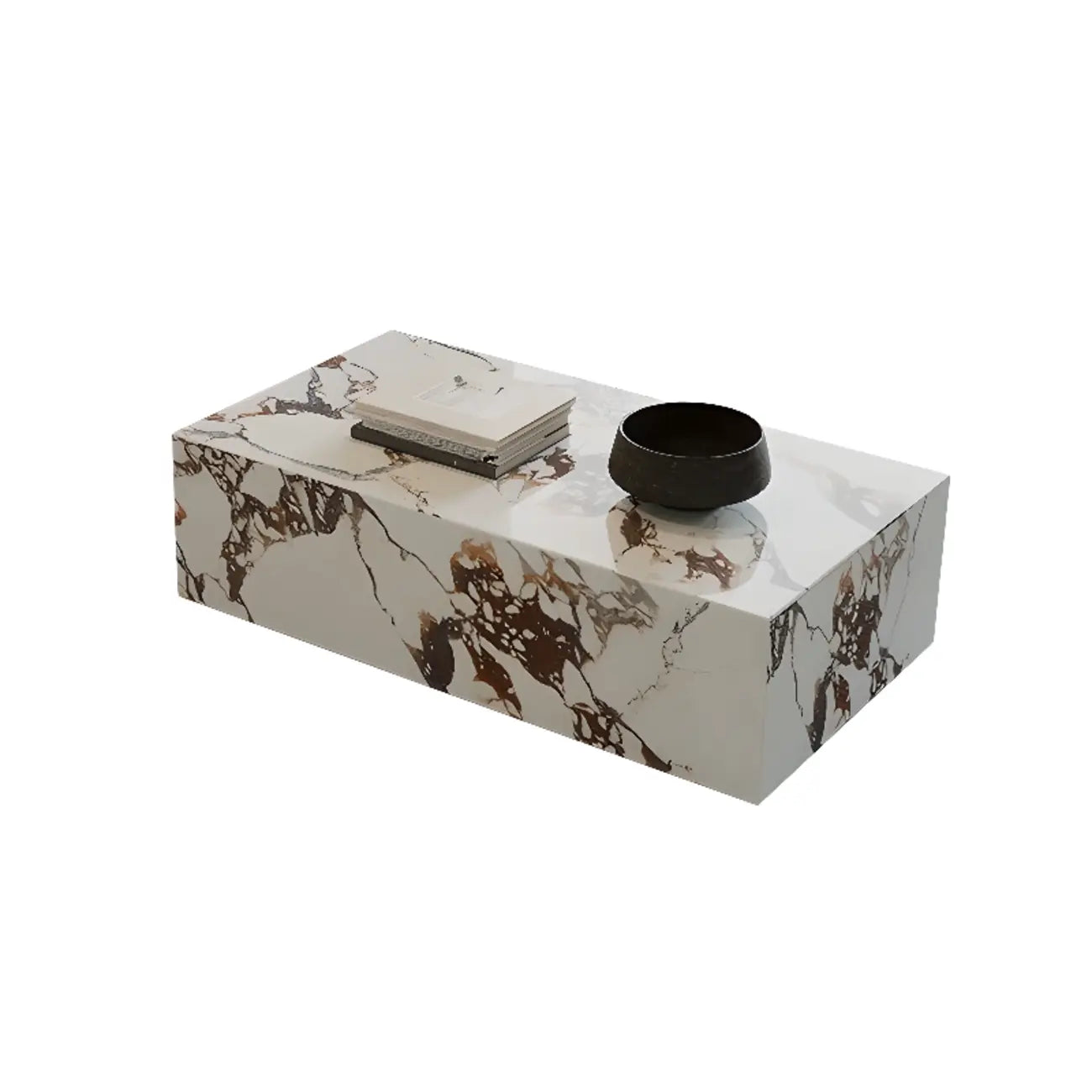Modern Wooden  Coffee Table Set with Square Design