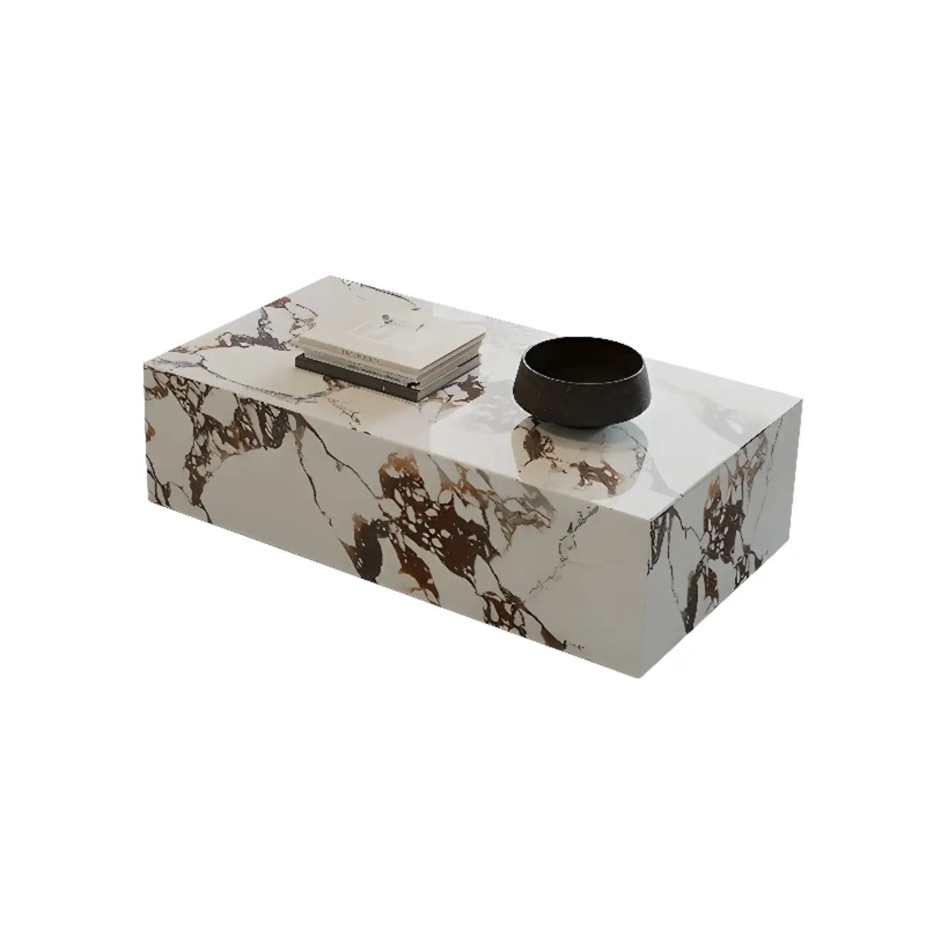 Modern Wooden  Coffee Table Set with Square Design