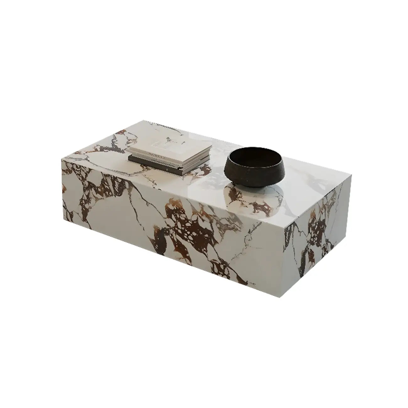 Modern Wooden  Coffee Table Set with Square Design