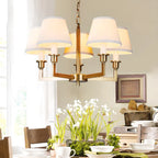 Vintage Gold Colonial Chandelier  with Adjustable Chain