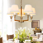 Vintage Gold Colonial Chandelier  with Adjustable Chain